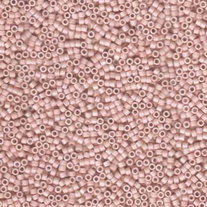 Matte Opaque Pink Champagne AB Miyuki Delica Beads 11/0