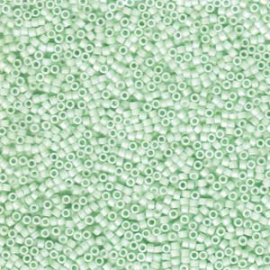 Matte Opaque Light Mint AB Miyuki Delica Beads 11/0