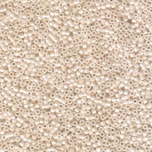 Opaque Bisque White Cylon Miyuki Delica Beads 11/0