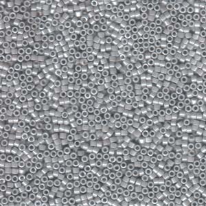 Opaque Light Smoke Ceylon Miyuki Delica Beads 11/0
