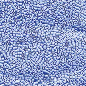 Matte Opaque Agate Blue AB Miyuki Delica Beads 11/0