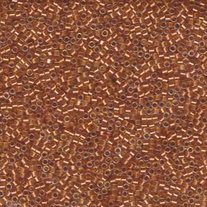 Copper Pearl Lined Marigold Miyuki Delica Beads 11/0