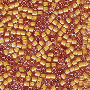 White Lined Topaz AB Miyuki Delica Beads 11/0