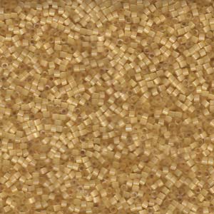 Dyed Light Apricot Silk Satin Miyuki Delica Beads 11/0