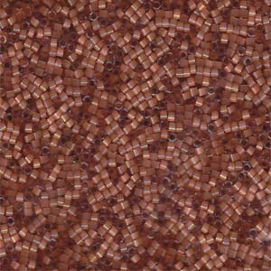 Dyed Topaz Silk Satin Miyuki Delica Beads 11/0