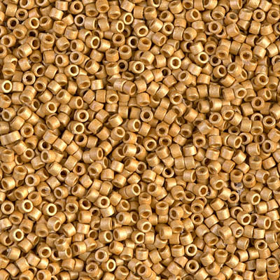 Duracoat Galvanized Matte Gold Miyuki Delica Beads 11/0
