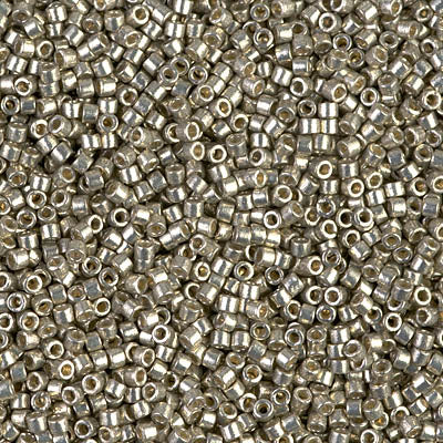 Duracoat Galvanized Light Smoky Pewter Miyuki Delica Beads 11/0