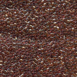 Transparent Dark Topaz Luster Miyuki Delica Beads 11/0