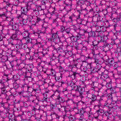 Luminous Hot Pink Miyuki Delica Beads 11/0