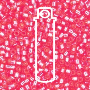 Silver-Lined Duracoat Hibiscus Miyuki Delica Beads 11/0