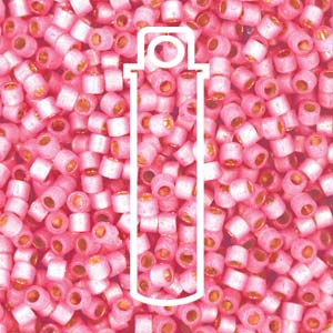 Silver-Lined Duracoat Semi Frosted Honeysuckle Miyuki Delica Beads 11/0