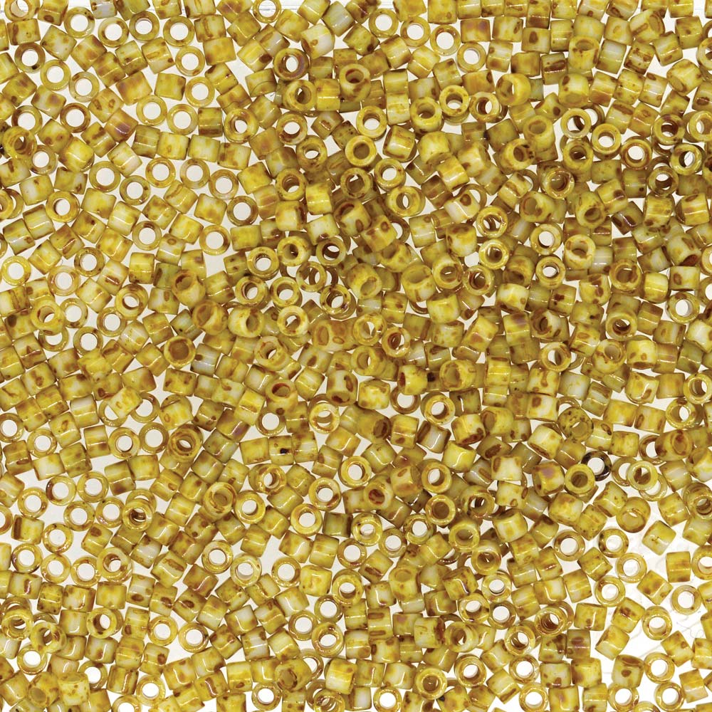 Canary Yellow Picasso Miyuki Delica Beads 11/0