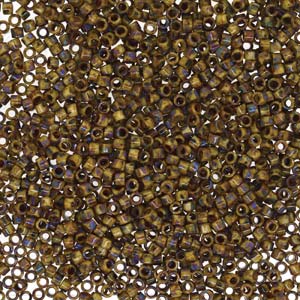 Picasso Brown Tan Matte Miyuki Delica Beads 11/0