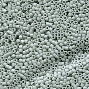 Frosted Opaque Glaze Cadet Gray Miyuki Delica Beads 11/0