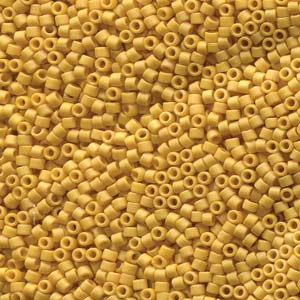 Frosted Opaque Glaze Beige Miyuki Delica Beads 11/0