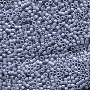 Frosted Opaque Glaze Grape Miyuki Delica Beads 11/0