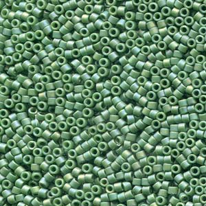 Frosted Opaque Glaze Rainbow Shamrock Miyuki Delica Beads 11/0