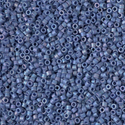 Frosted Opaque Glazed Rainbow Neb Blue Miyuki Delica Beads 11/0