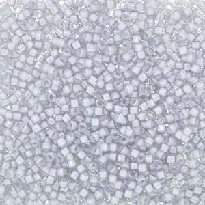 Fancy Lined Pearl Gray Miyuki Delica Beads 11/0