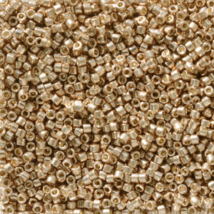 Duracoat Galvanized Light Champagne Miyuki Delica Beads 11/0