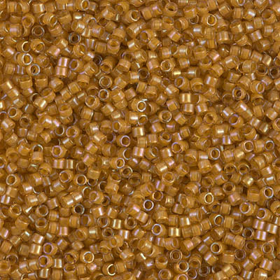 Lined Topaz/Yellow AB Miyuki Delica Beads 11/0