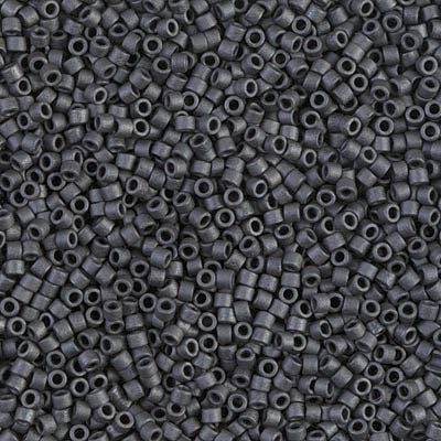 Matte Dark Grey Miyuki Delica Beads 11/0