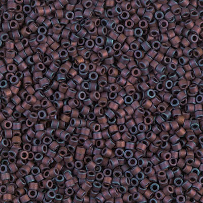 Matte Metallic Copper Miyuki Delica Beads 11/0