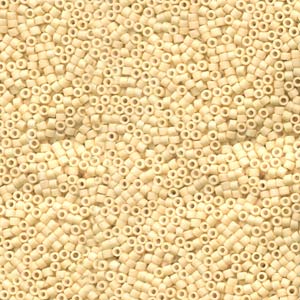 Matte Dark Cream Miyuki Delica Beads 11/0