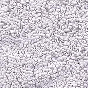 Matte Light Gray Miyuki Delica Beads 11/0