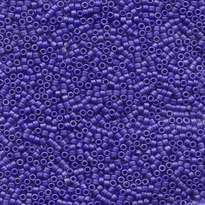 Matte Metallic Sapphire Blue Miyuki Delica Beads 11/0