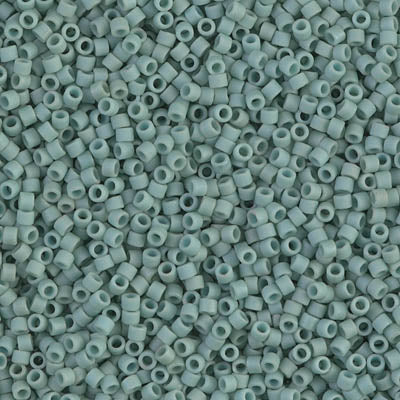 Matte Metallic Seafoam Gr Miyuki Delica Beads 11/0