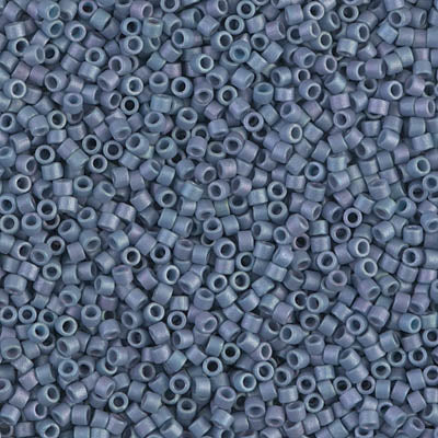 Matte Metallic Light Grey Blue Miyuki Delica Beads 11/0