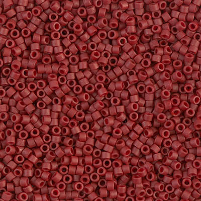 Matte Metallic Dark Maroon Miyuki Delica Beads 11/0