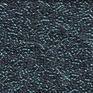 Nickel Plated Dyed Dark Steel Miyuki Delica Beads 11/0