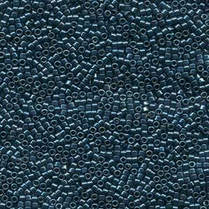 Nickel Plated Dyed Dark Teal Miyuki Delica Beads 11/0