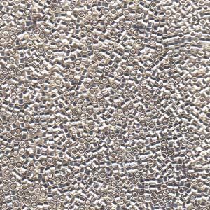 Silver Plated Miyuki Delica Beads 11/0