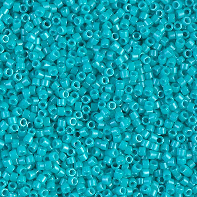 Opaque Turquoise Green Dyed Miyuki Delica Beads 11/0