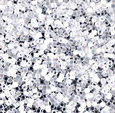 Crystal AB Silk Satin Miyuki Delica Beads 11/0