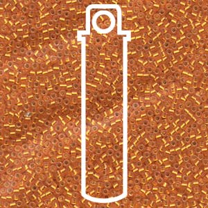 Silver Lined Semi-Matte Squash Dyed Miyuki Delica Beads 11/0