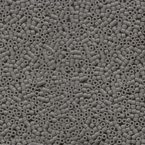Opaque Gray Miyuki Delica Beads 11/0