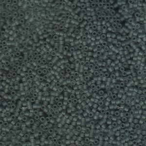 Matte Transparent Gray Miyuki Delica Beads 11/0