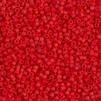 Opaque Dark Red Miyuki Delica Beads 11/0