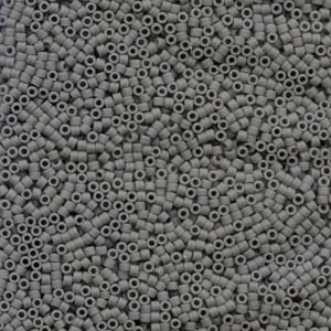 Matte Opaque Gray Miyuki Delica Beads 11/0
