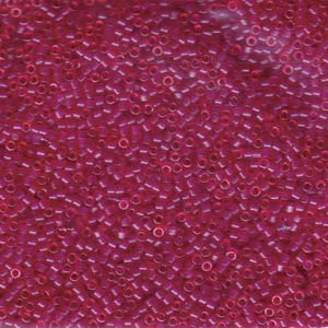 Dyed Matte Transparent Fuchsia Miyuki Delica Beads 11/0