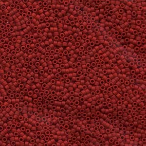 Dyed Matte Opaque Maroon Miyuki Delica Beads 11/0