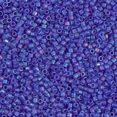 Matte Cobalt AB Miyuki Delica Beads 11/0