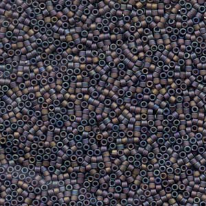 Matte Brown AB Miyuki Delica Beads 11/0