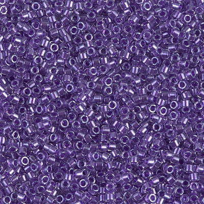 Sparkling Purple Lined Miyuki Delica Beads 11/0