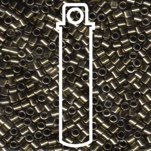 Metallic Dark Bronze Miyuki Delica Beads 8/0