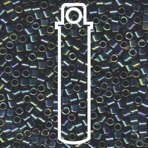 Metallic Dark Green Iris Miyuki Delica Beads 8/0